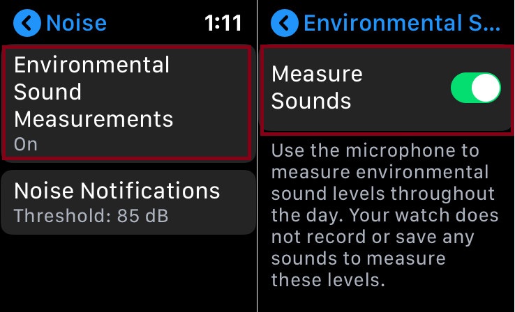 Measure Environmental sound