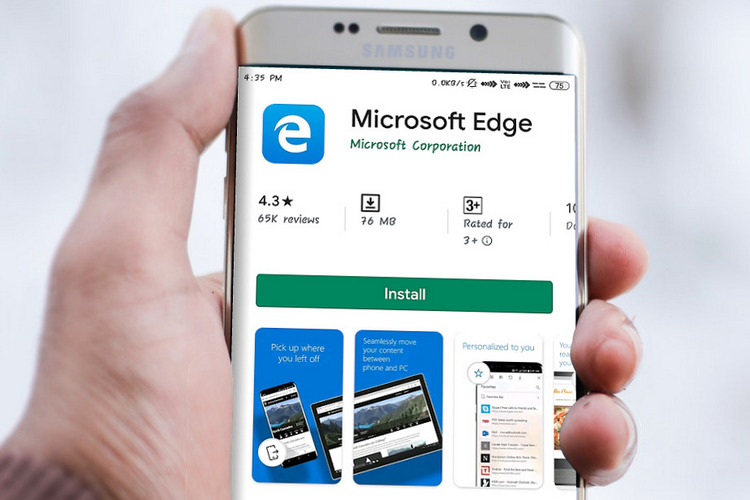 Microsoft Edge website