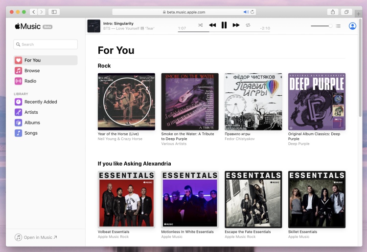 apple music web app