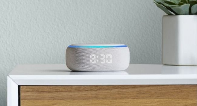 Amazon Echo Dot with Clock