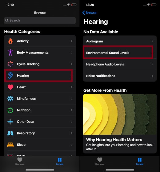 How to Set Up Noise App in watchOS 6 (Apple Watch 4 and 5) Beebom