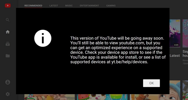 YouTube to Shut Down 'Leanback' TV Interface in Favor of Native Apps