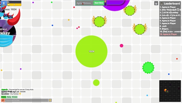 Agar.io v2.0 Project by Ruby-Suzzy