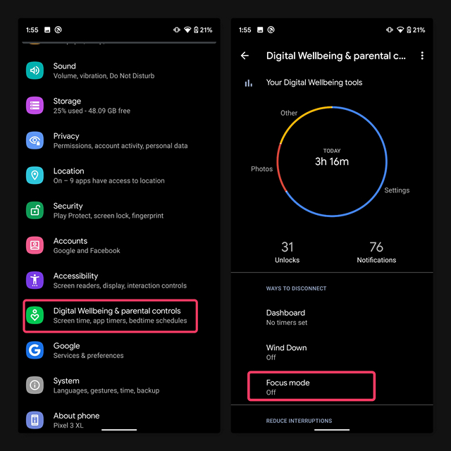 How to Use the New Focus Mode in Android 10
