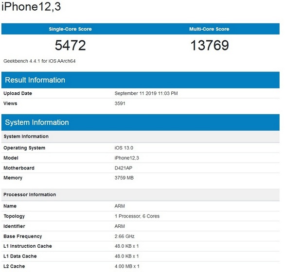 Apple A13 Bionic is up to 50% Faster Than Snapdragon 855+ in Geekbench