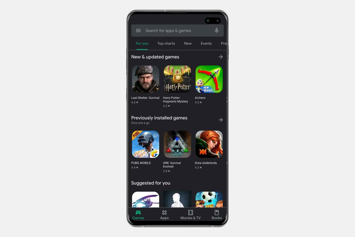 Play Store Dark Mode