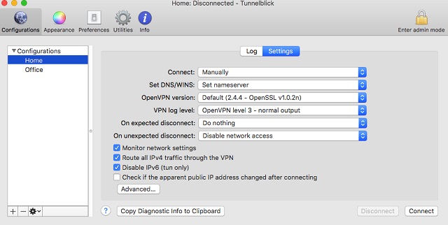 openvpn client for mac sierra