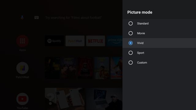 1. Vivid Mode best Mi TV features