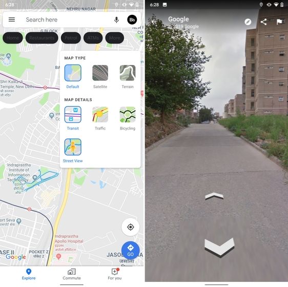 15. Street View Layer in Google Maps hidden android features