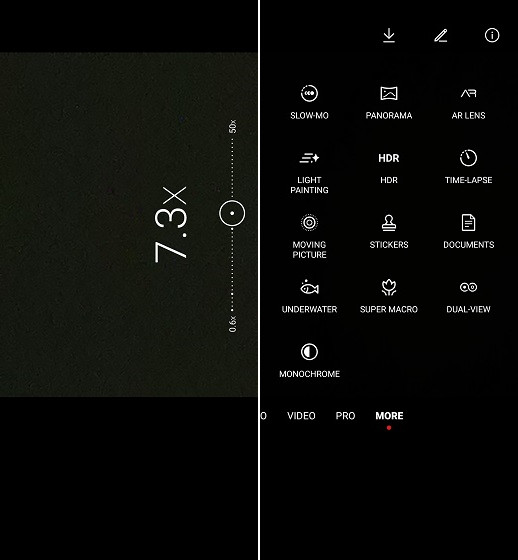 3. Updated Camera Interface