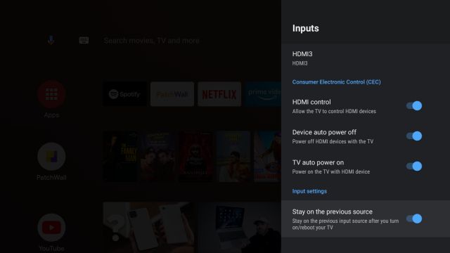 5. Choose Your Default Source best Mi TV features