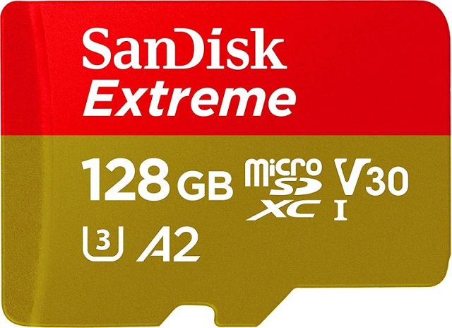 5. SanDisk 128GB Extreme Best GoPro Hero 8 Black Accessories