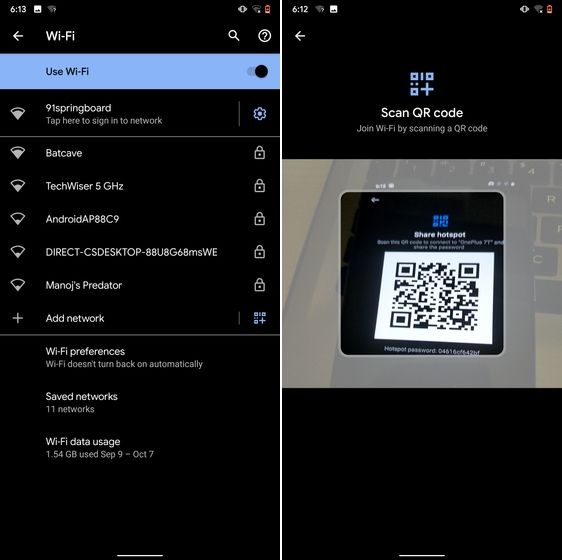 5. Share WiFi with QR Code