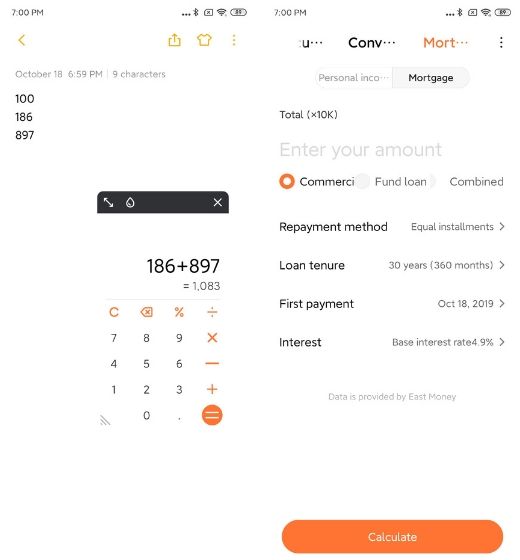 9. New Calculator new MIUI 11 features