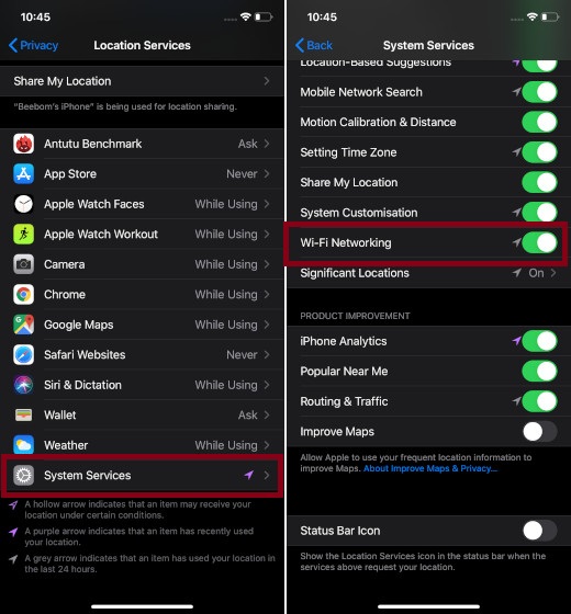 Disable Wi-Fi networking