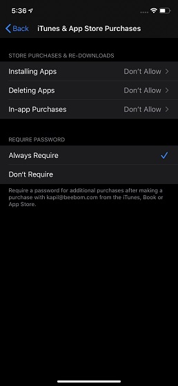 Don't allow anyone to download or delete apps on iPhone