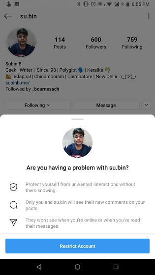 What is Instagram’s Restrict Feature and How to Use It? | Beebom