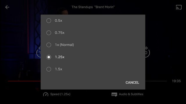 Netflix Confirms it is Testing Variable Playback Speed on Android