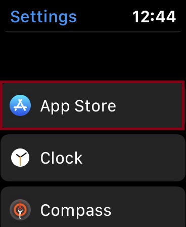 Tap on App Store settings