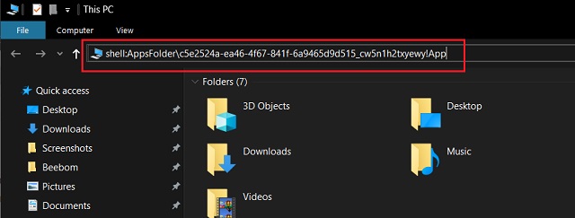 UWP-based File Explorer Based on Windows 10