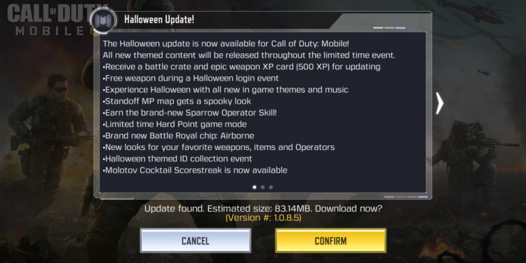 call of duty mobile - halloween update