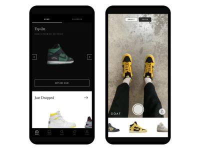 GOAT Sneaker app's AR Try On features is awesome for hypebeasts