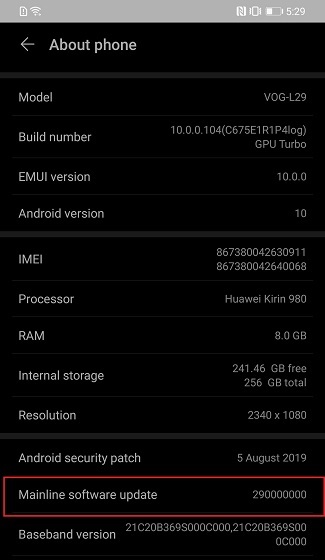 project mainline best EMUI 10 features