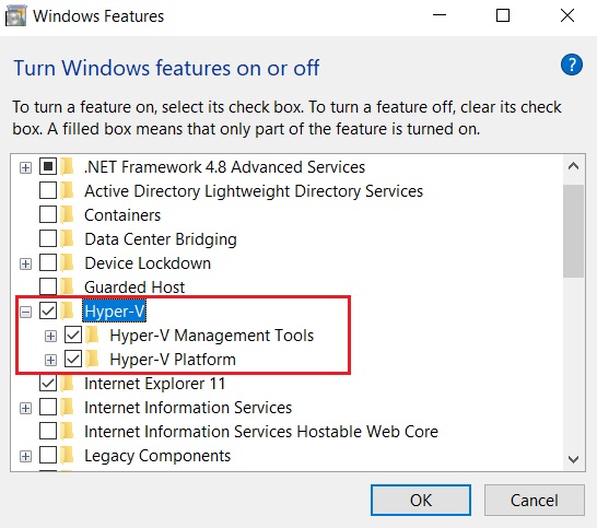 how to install hyper-v management tools windows 10