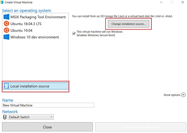 2. Create Windows 10 Virtual Machine 3