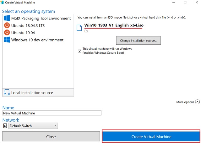2. Create Windows 10 Virtual Machine 4