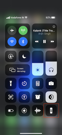 apple remote on iphone not working