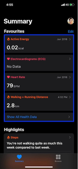 Deleting Individual Health Data from iPhone 1