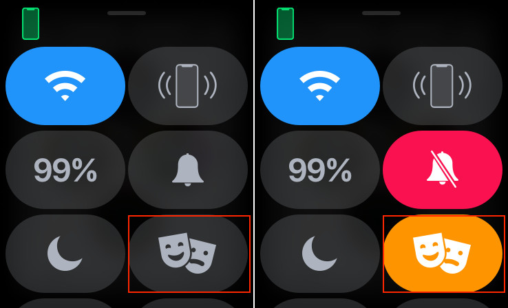 Enable Theather Mode on Apple Watch