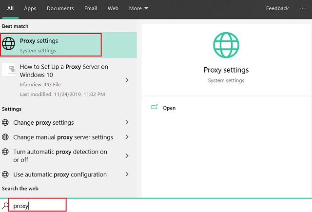 How to Set Up a Proxy Server on Windows 10 1