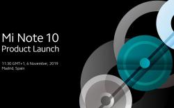 Mi Note 10 launch announcement website