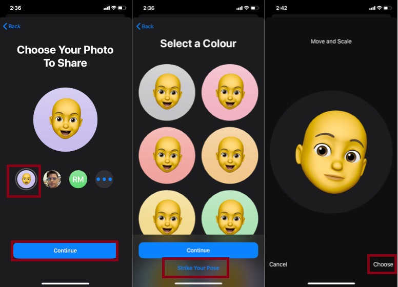 Now, set Memoji as Your iMessage Profile Picture on iPhone and iPad