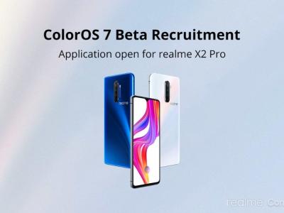 Realme X2 Pro ColorOS 7 beta recruitment program website