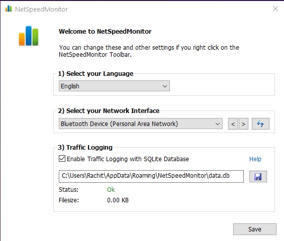 Saving Net Speed Monitor