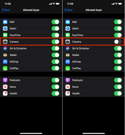 How to Disable Camera Access on iPhone Lock Screen Beebom