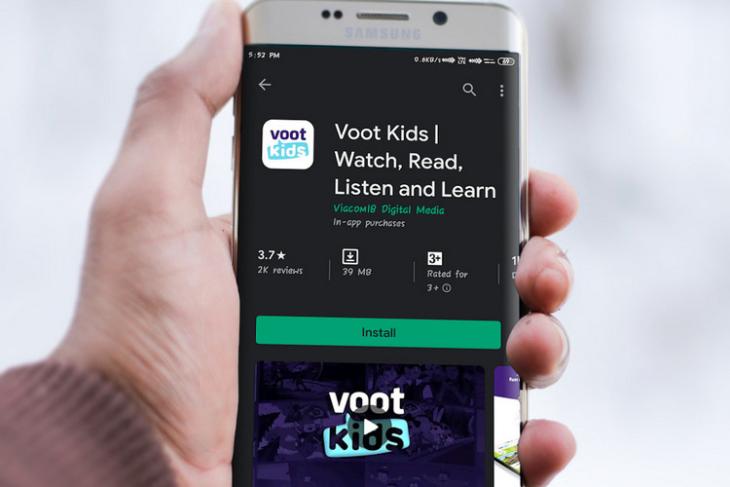 Voot Kids smartmockups website