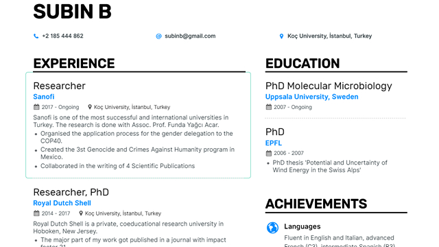 ai to write resume summary