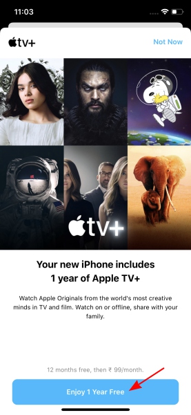 apple tv+ subscription