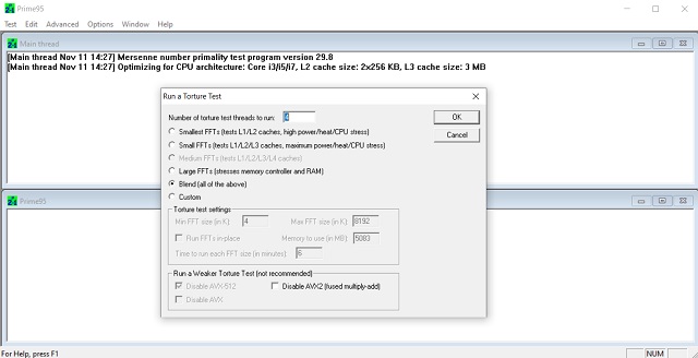 cpu stress test prime95 64 bit