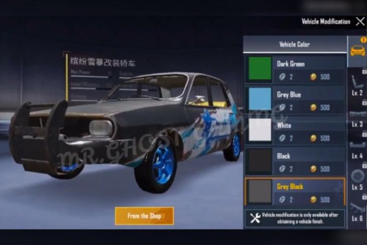 pubg mobile in-game vehicle customization coming soon