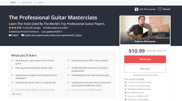 2 Best Guitar Courses Online on Udemy