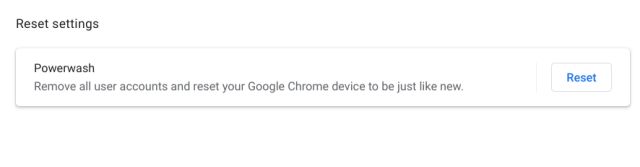 15. إعادة تعيين جهاز Chromebook