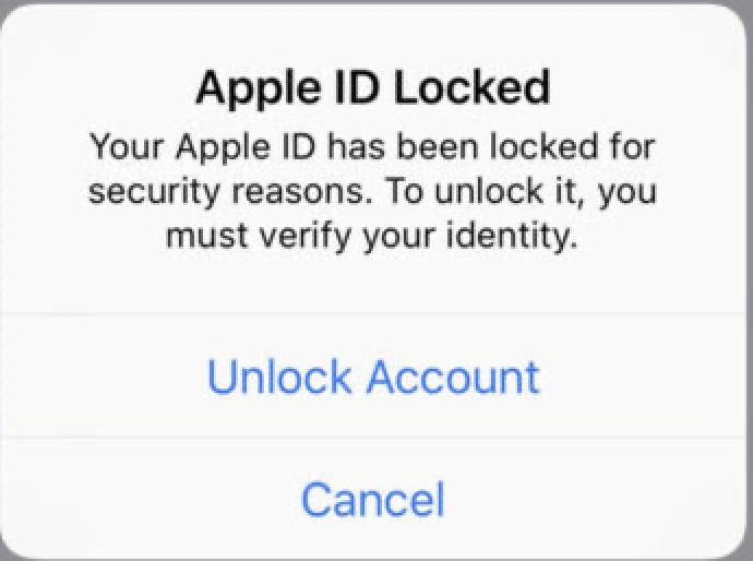 how to access locked apple id in settings