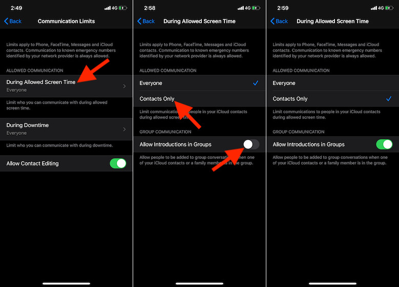 How to Set Up Communication Limits on iPhone and iPad Beebom