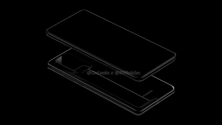 Huawei P40, P40 Pro Renders Appear Online with Curved Display, Huge Camera Bump