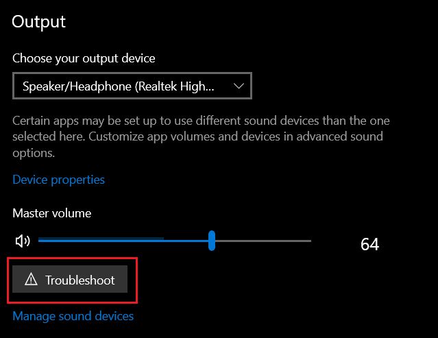 Headphones Not Working on Windows 10